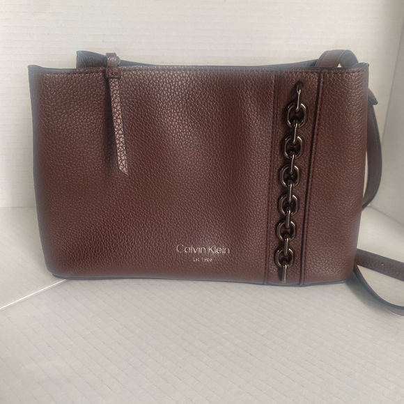 Calvin Klein Dark Brown Crossbody Bag - Picture 1 of 9